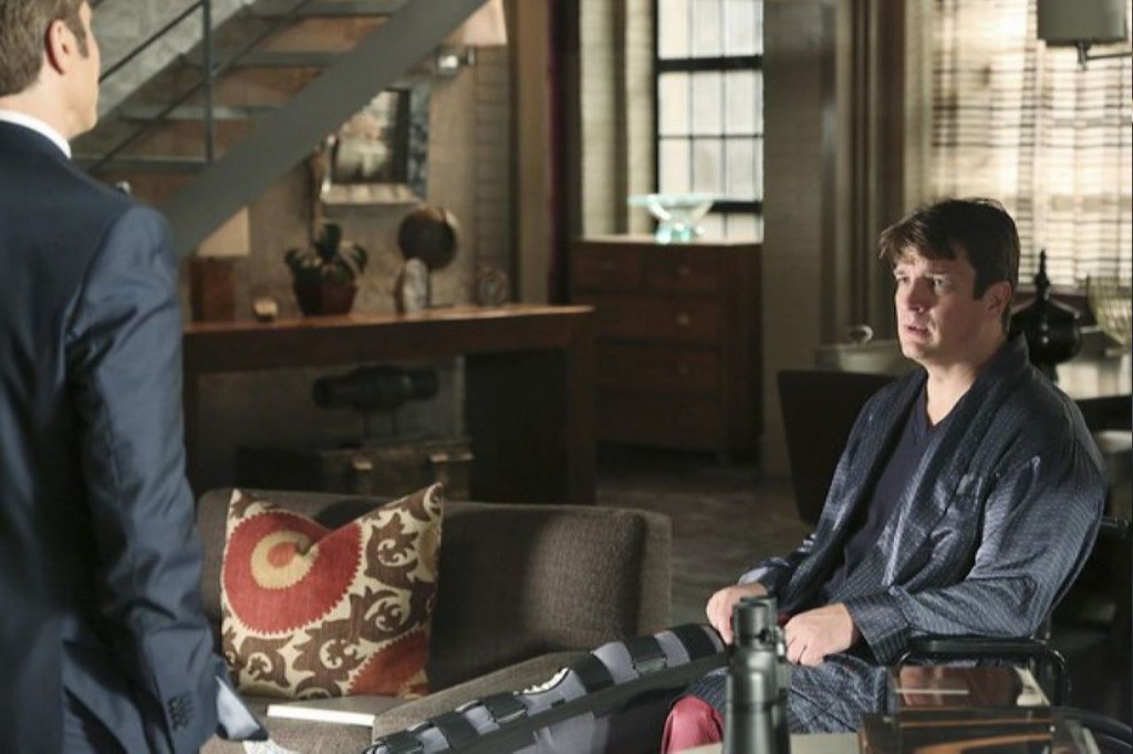 Castle (Nathan Fillion) discute avec Ryan (Seamus Dever).